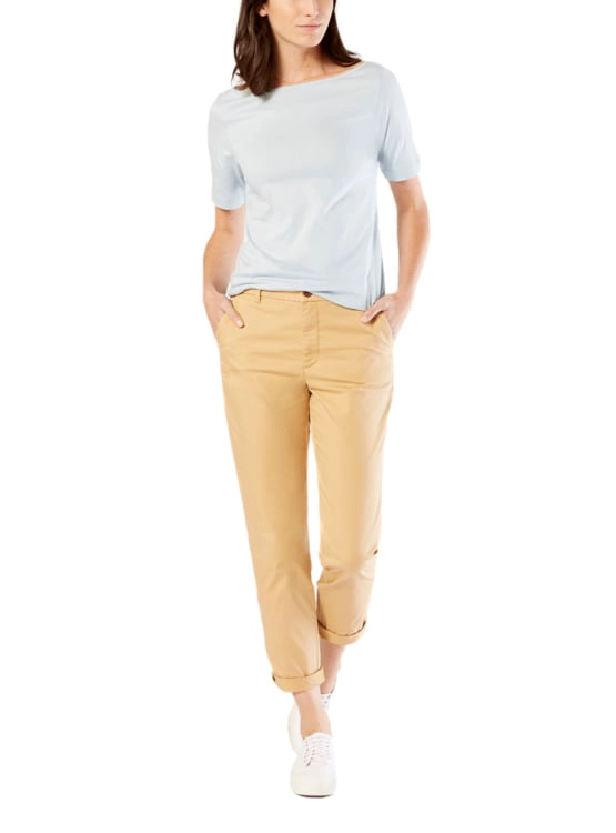 PANTALÓN SLIM MUJER DOCKERS CAQUI WEEKEND CHINO - 4