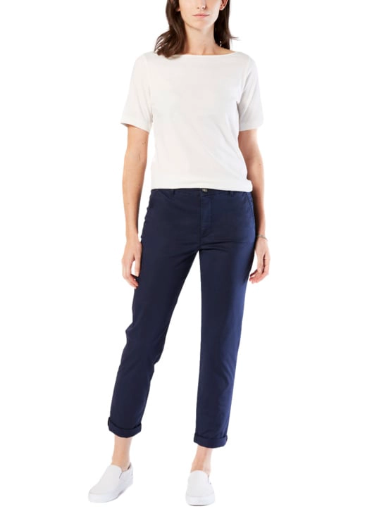 PANTALÓN SLIM MUJER DOCKERS AZUL WEEKEND CHINO - 4