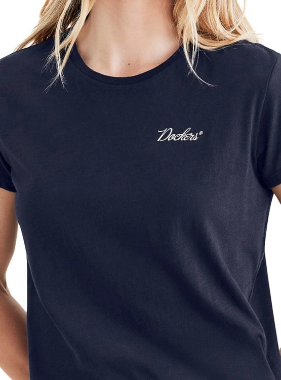 POLO MUJER DOCKERS AZUL T3 DFW GRAPHIC TEE - 2