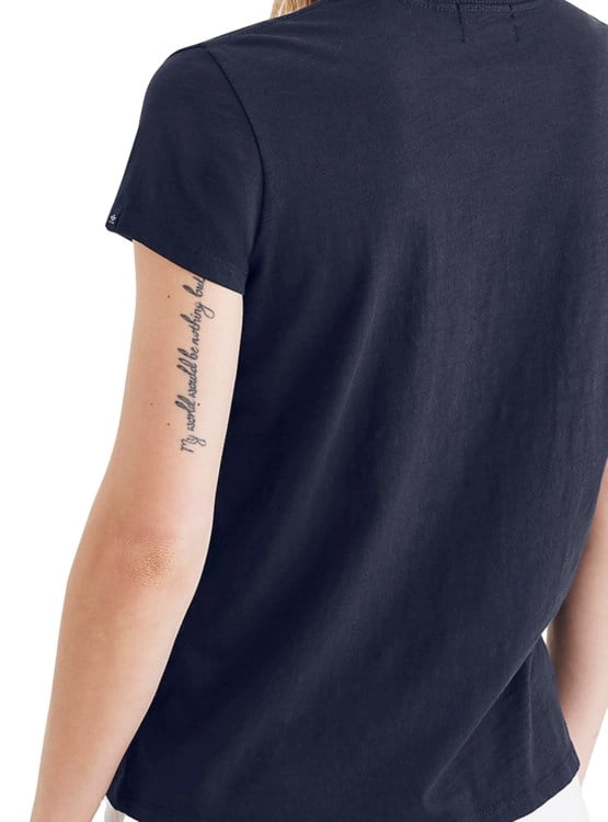 POLO MUJER DOCKERS AZUL T3 DFW GRAPHIC TEE - 4