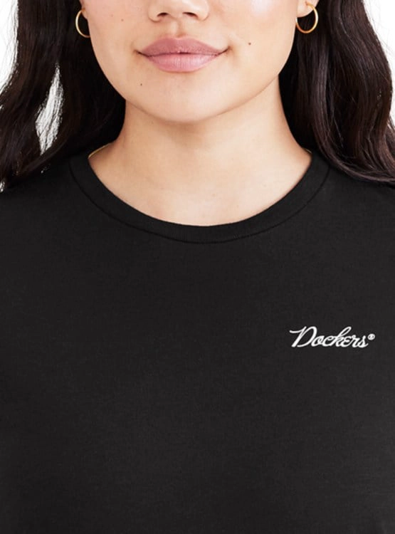 POLO MUJER DOCKERS NEGRO T3 DFW GRAPHIC TEE - 2