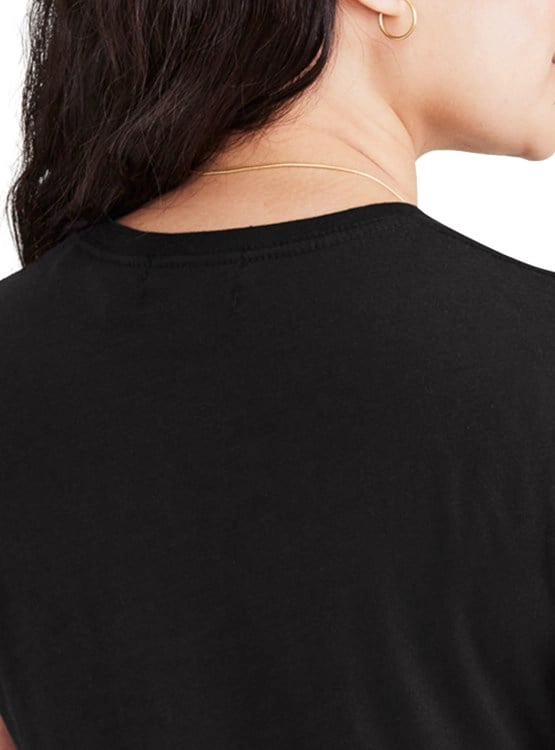 POLO MUJER DOCKERS NEGRO T3 DFW GRAPHIC TEE - 4