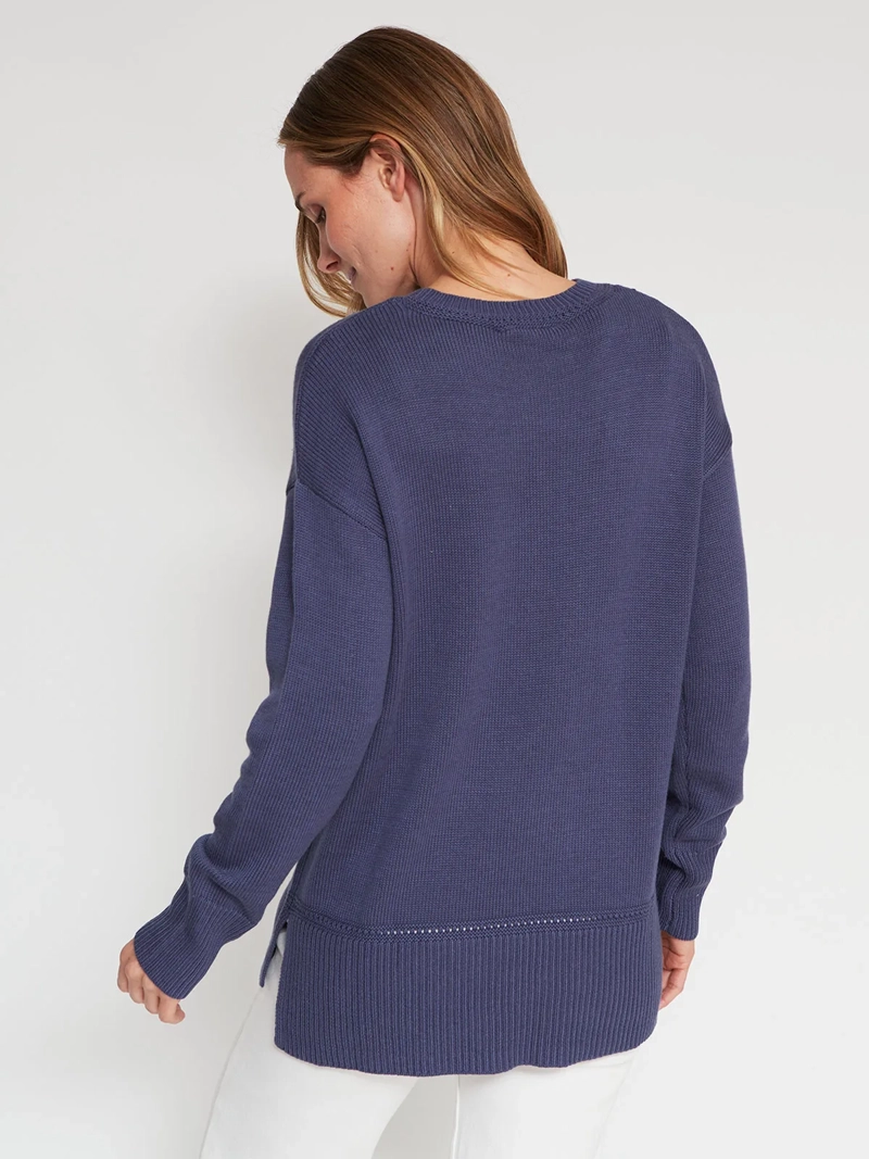 SWEATER MANGA LARGA MUJER AZIZ BOLIDO - 2