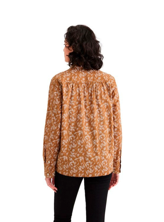 BLUSA ALGODÓN MUJER DOCKERS NARANJA FAVORITE BUTTON - 2