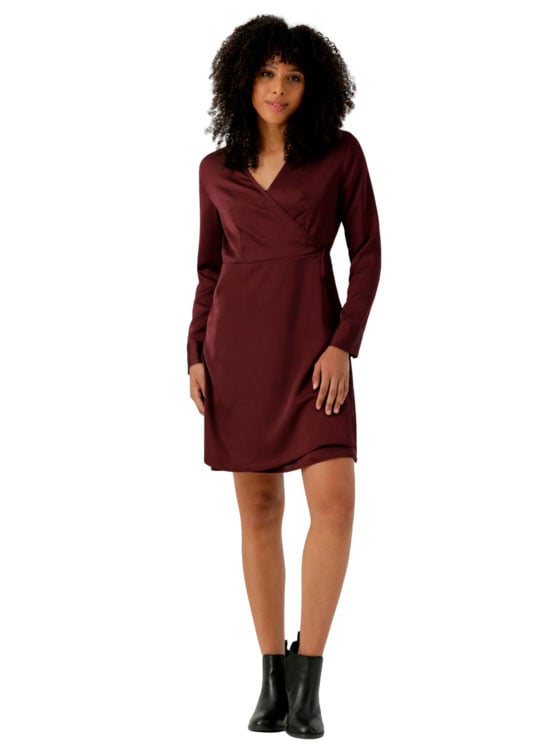 VESTIDO CORTO ALGODÓN MUJER DOCKERS MORADO MUER MIDI WRAP - 1