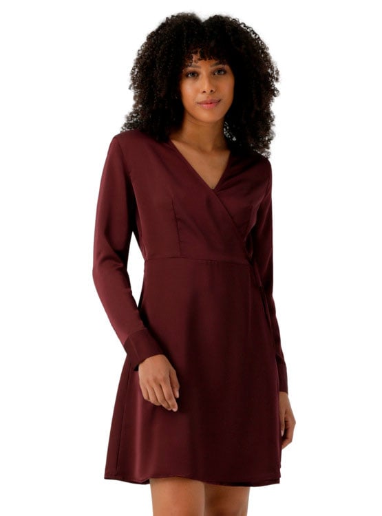 VESTIDO CORTO ALGODÓN MUJER DOCKERS MORADO MUER MIDI WRAP - 2