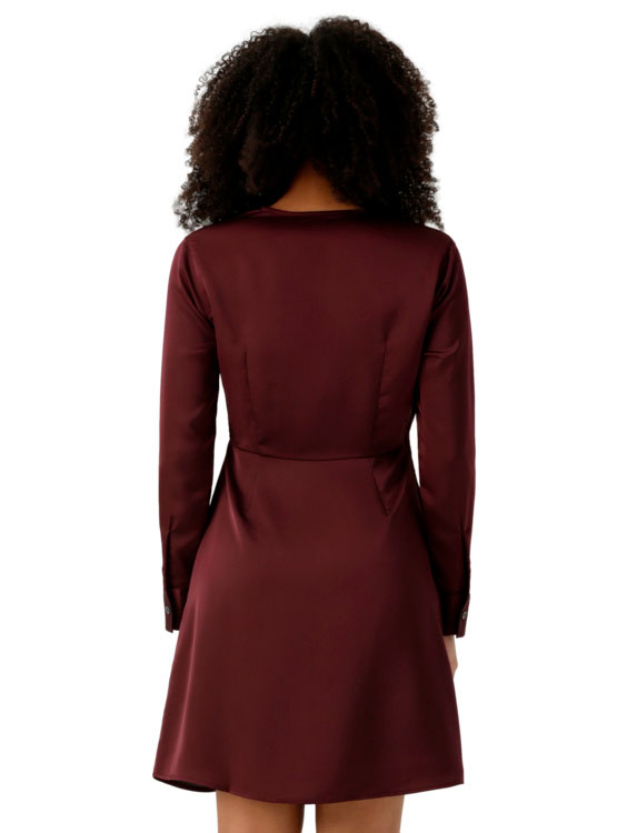 VESTIDO CORTO ALGODÓN MUJER DOCKERS MORADO MUER MIDI WRAP - 4