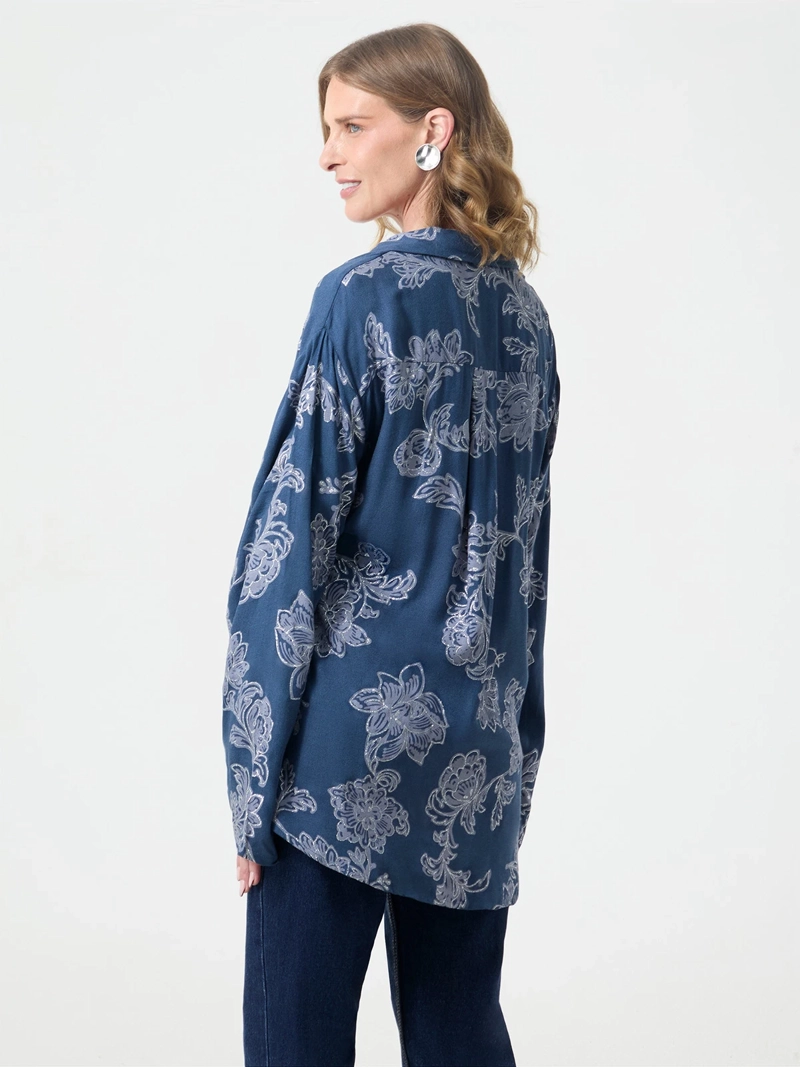 BLUSA MANGA LARGA MUJER AZIZ DANTE - 2
