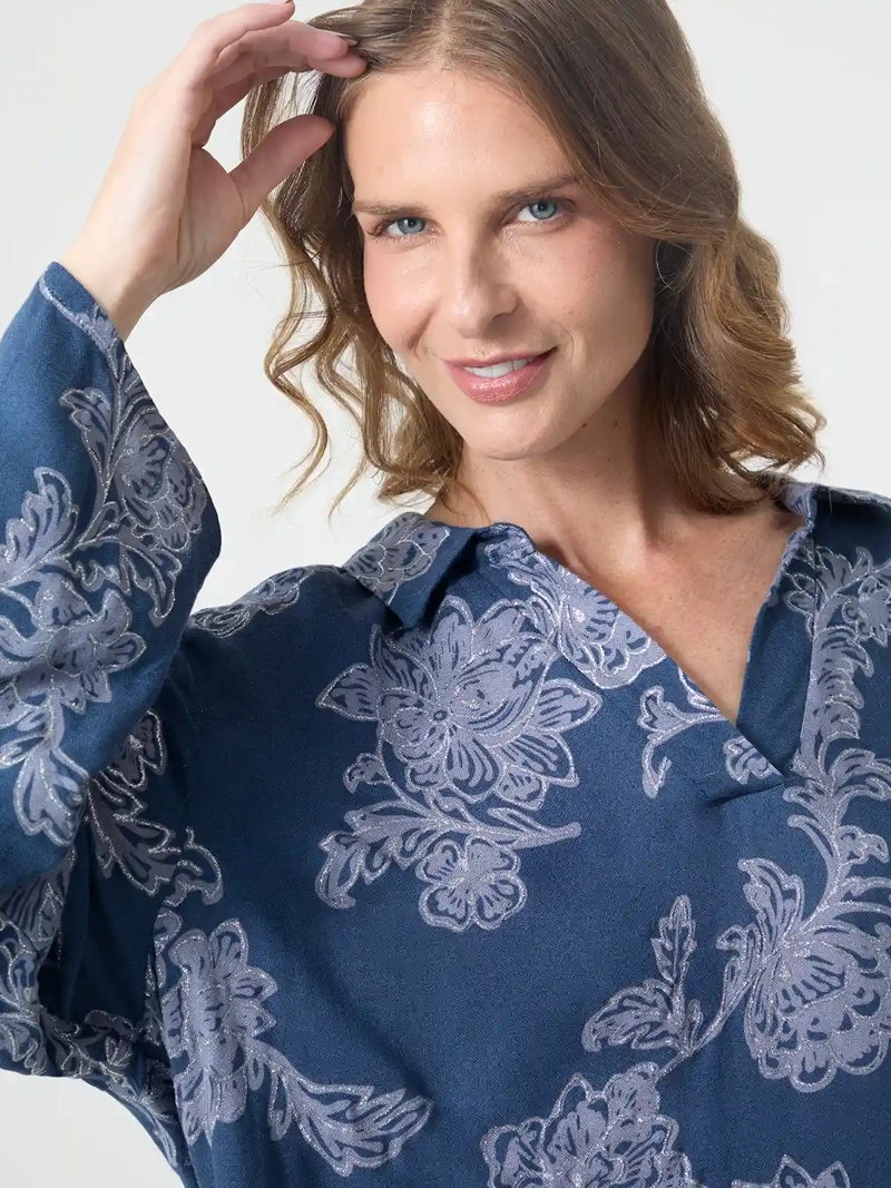 BLUSA MANGA LARGA MUJER AZIZ DANTE - 4