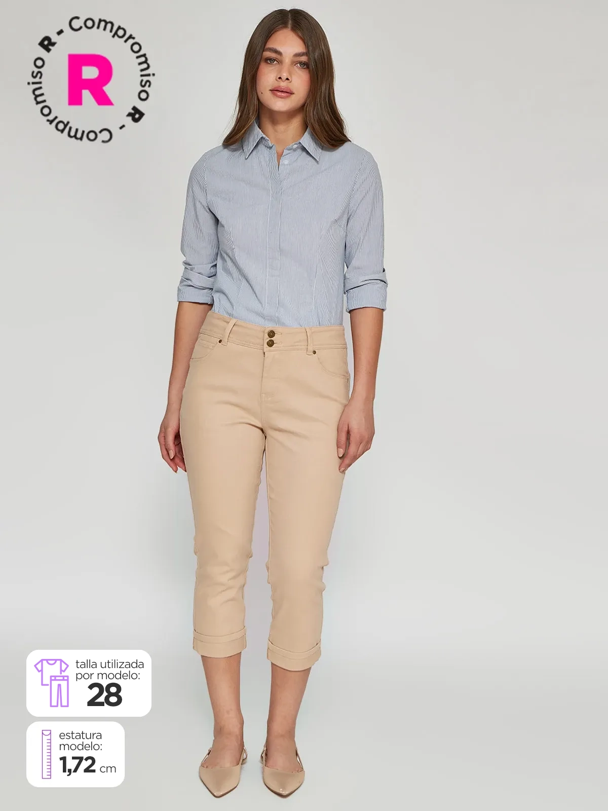 PANTALÓN MUJER AZIZ CAPRI ALEXIA-D - 1