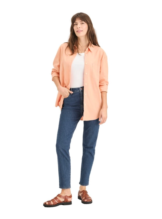 PANTALÓN SLIM MUJER DOCKERS AZUL MINNA JEANCUT - 1