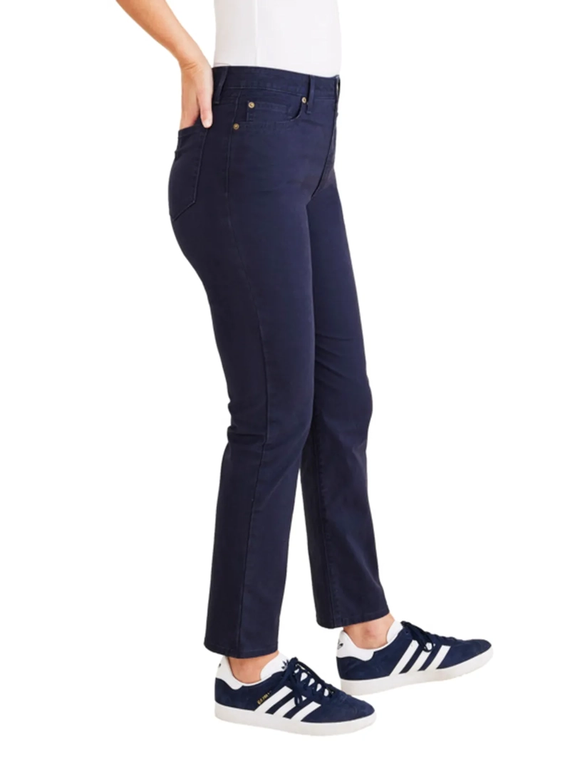 PANTALÓN ALGODÓN SLIM MUJER DOCKERS AZUL MINNA JEANCUT - 3