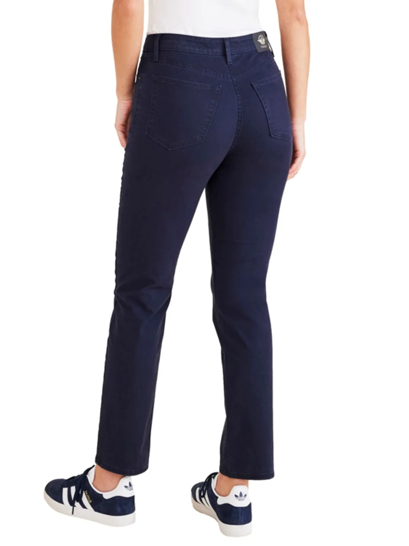 PANTALÓN ALGODÓN SLIM MUJER DOCKERS AZUL MINNA JEANCUT - 4