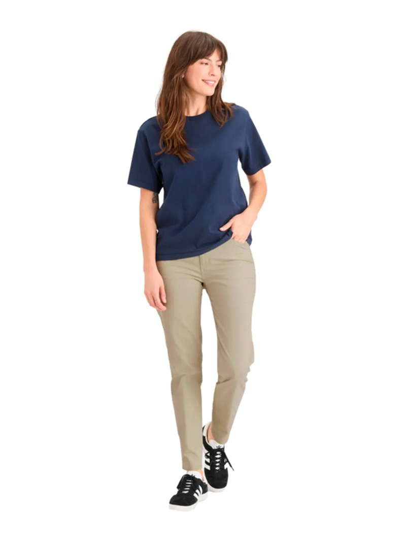 PANTALÓN ALGODÓN SLIM MUJER DOCKERS CAQUI MINNA JEANCUT - 1
