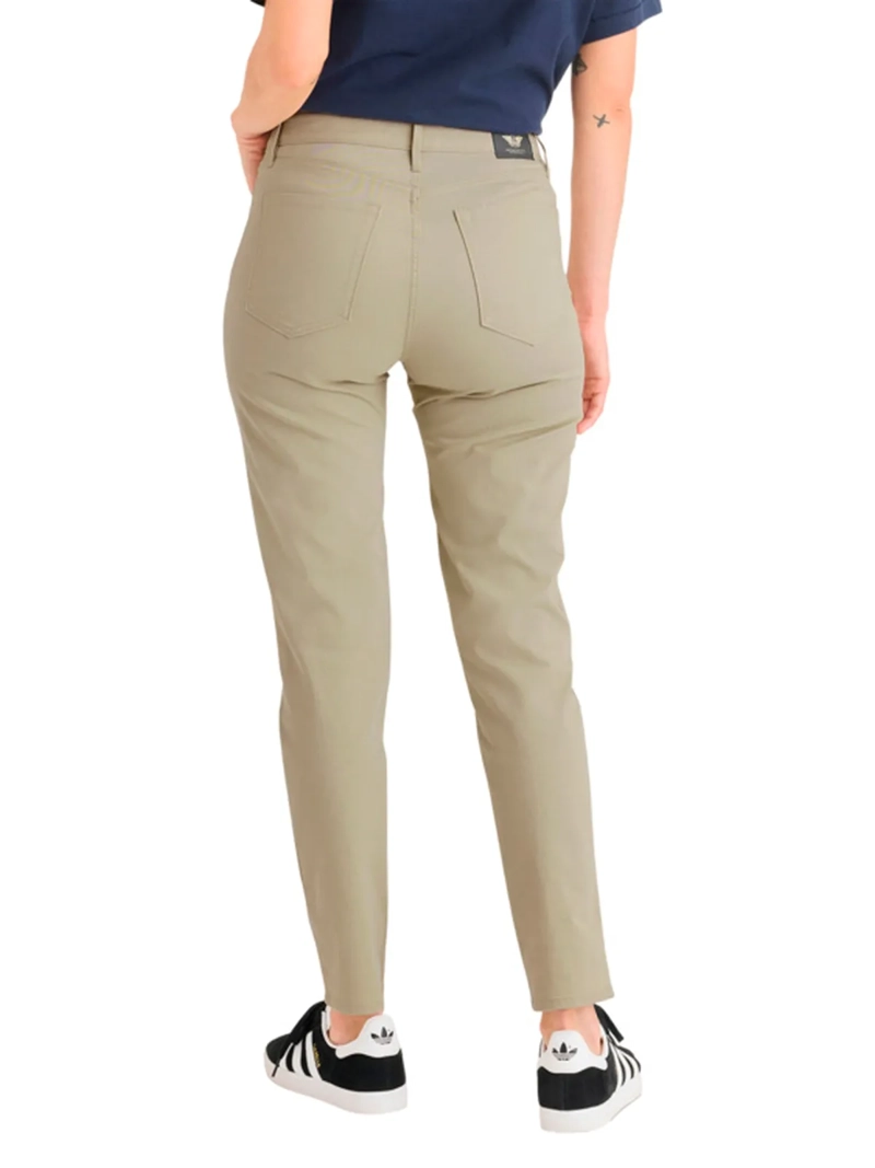 PANTALÓN ALGODÓN SLIM MUJER DOCKERS CAQUI MINNA JEANCUT - 3