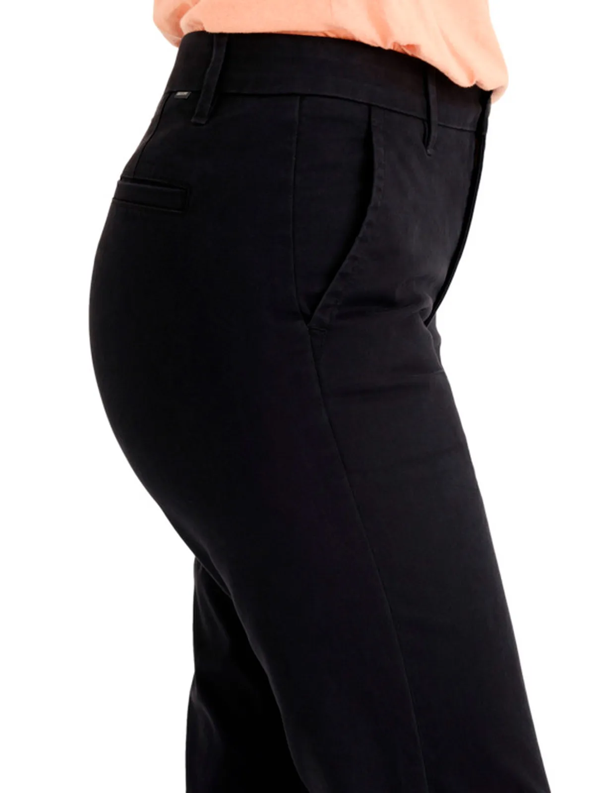 PANTALÓN ALGODÓN SLIM MUJER DOCKERS NEGRO WEEKEND CHINO - 4