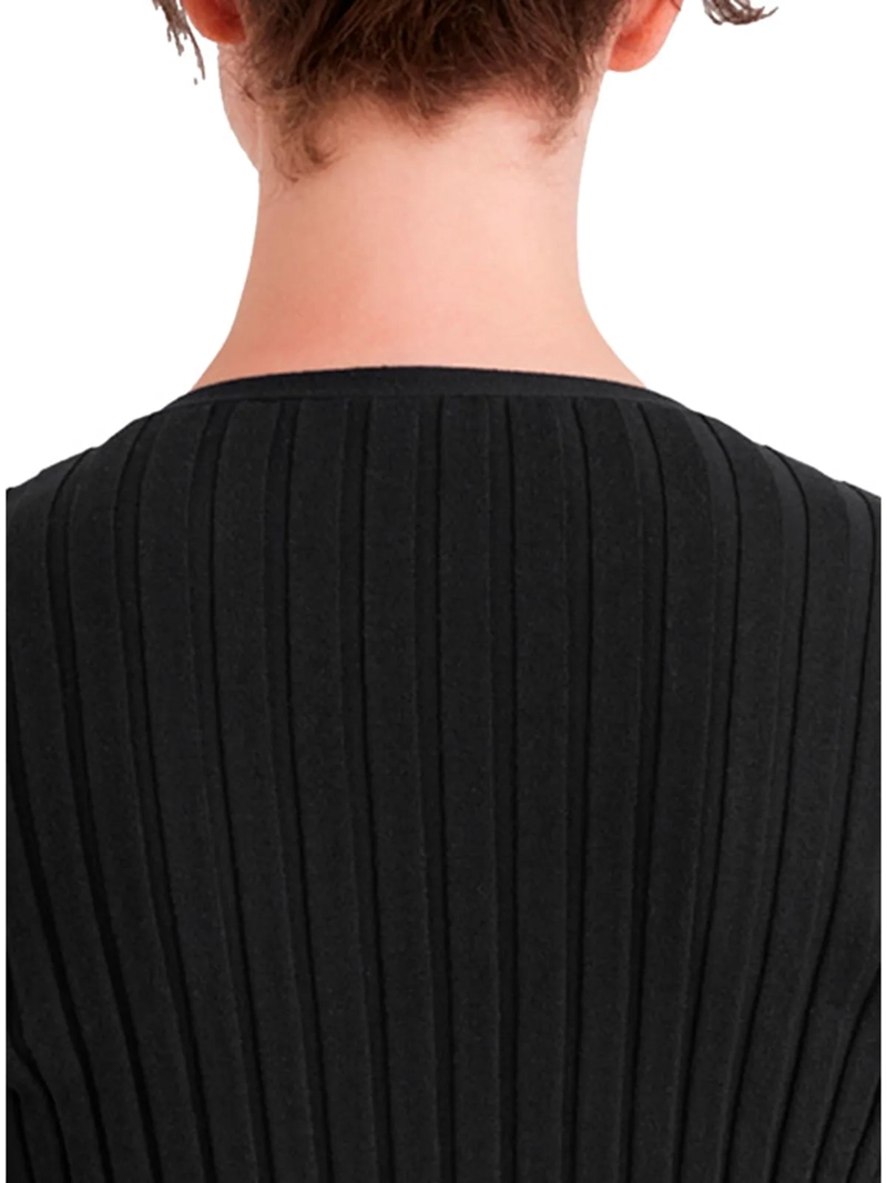 CHOMPA MANGA LARGA ALGODÓN MUJER DOCKERS NEGRO SWEATER WRAP - 4