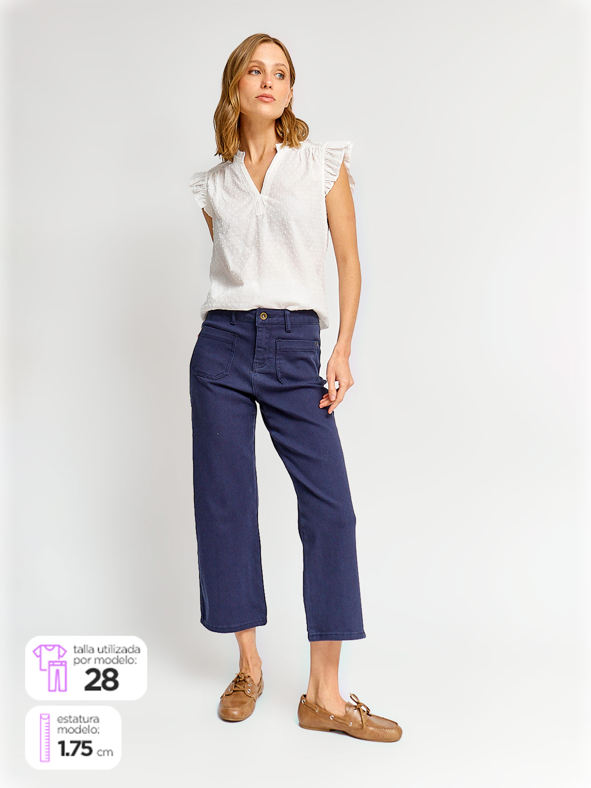 JEANS REGULAR MUJER NAVIGATA CROP - 1
