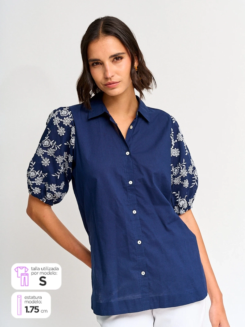 BLUSA MANGA CORTA MUJER NAVIGATA ACAMI - 1