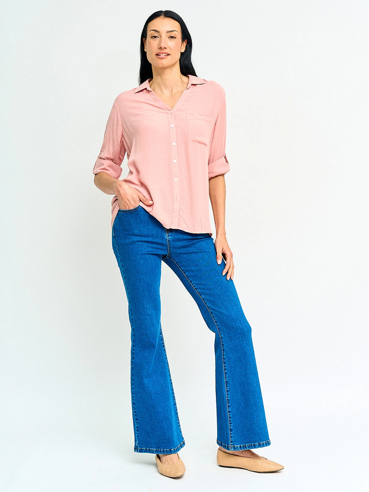 BLUSA MANGA 3/4 MUJER AZIZ CAMIDOB - 4