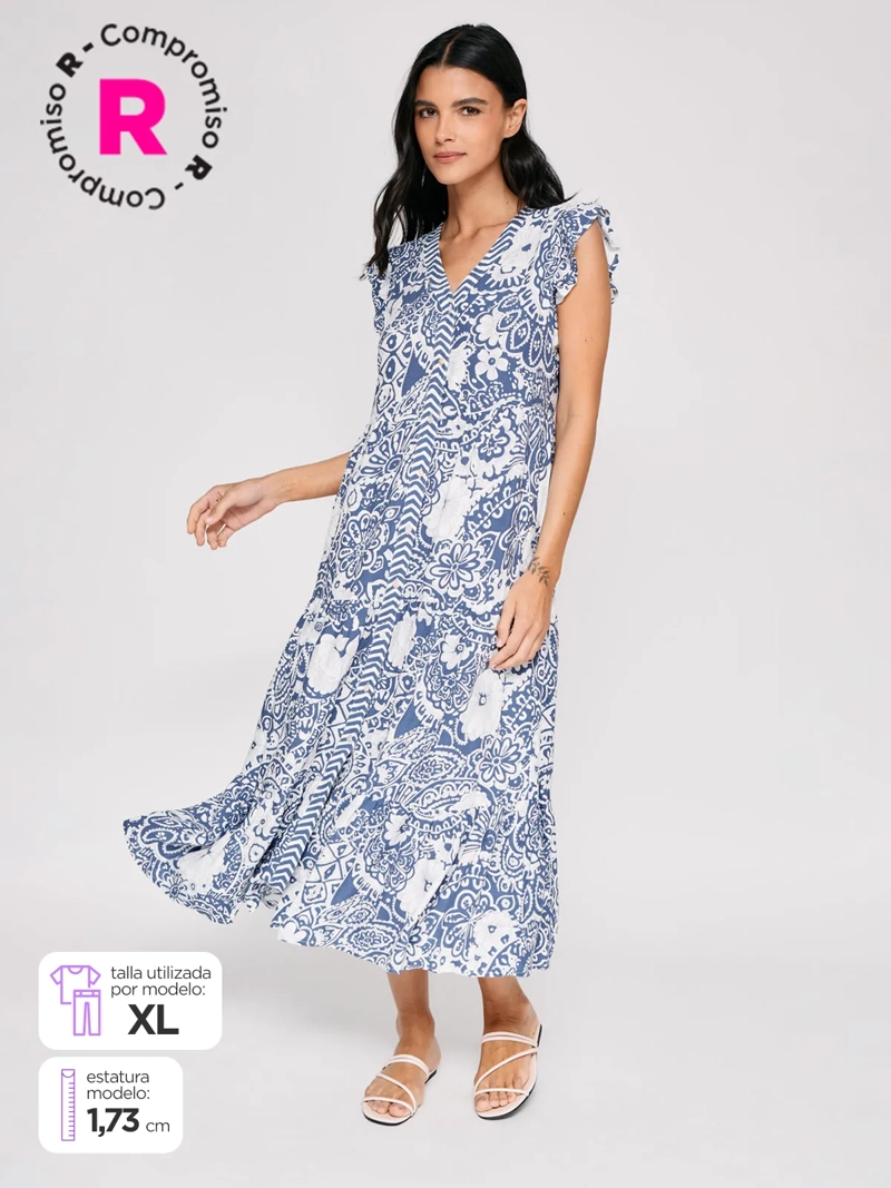 VESTIDO LARGO MUJER NAVIGATA ELA - 1
