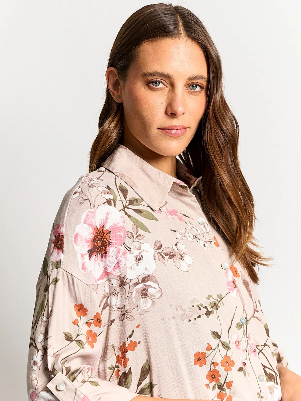 BLUSA MANGA 3/4 MUJER AZIZ FLORES - 3