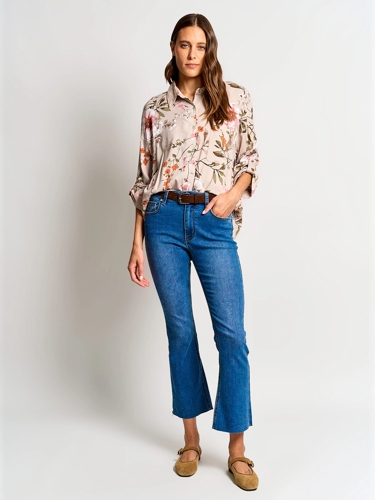 BLUSA MANGA 3/4 MUJER AZIZ FLORES - 4