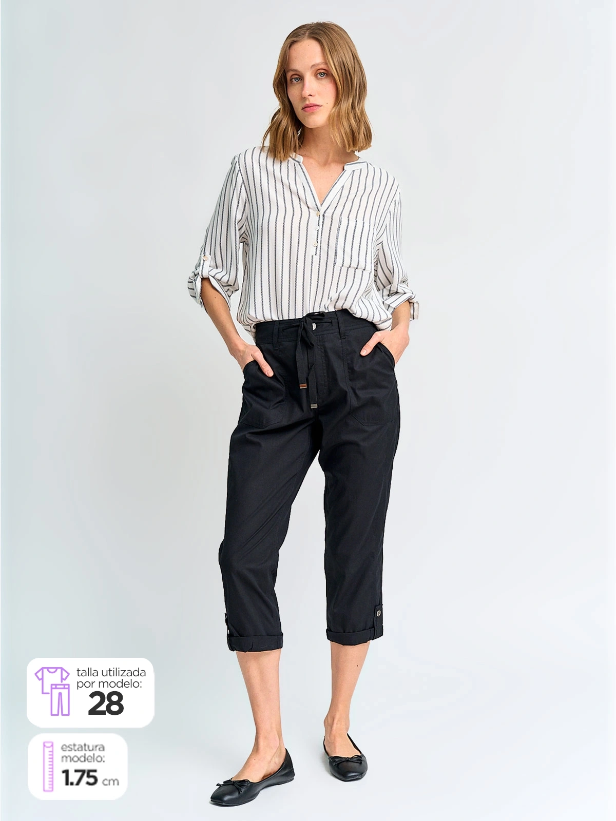 PANTALÓN MUJER AZIZ CAPRI ALIA - 1