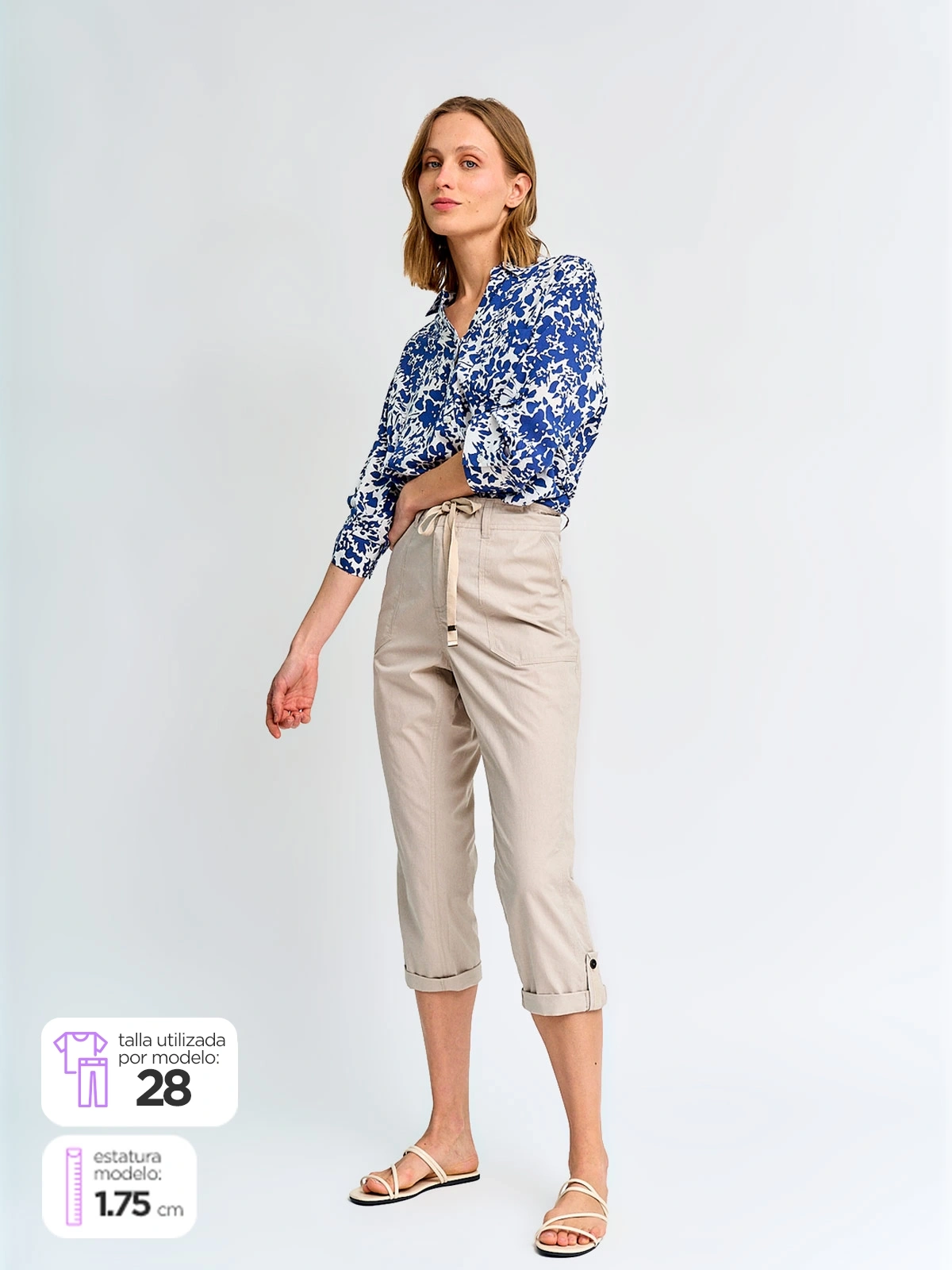PANTALÓN MUJER AZIZ CAPRI ALIA - 1