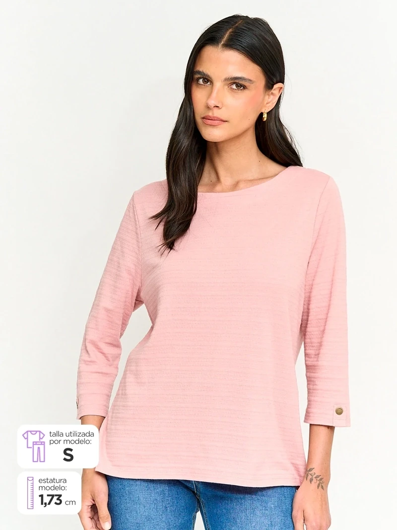 POLO MANGA 3/4 MUJER AZIZ BRASOL - 1