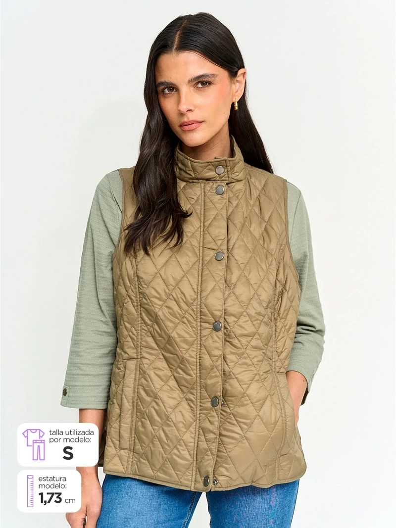 CHALECO MUJER AZIZ CAMPESTRE - 1
