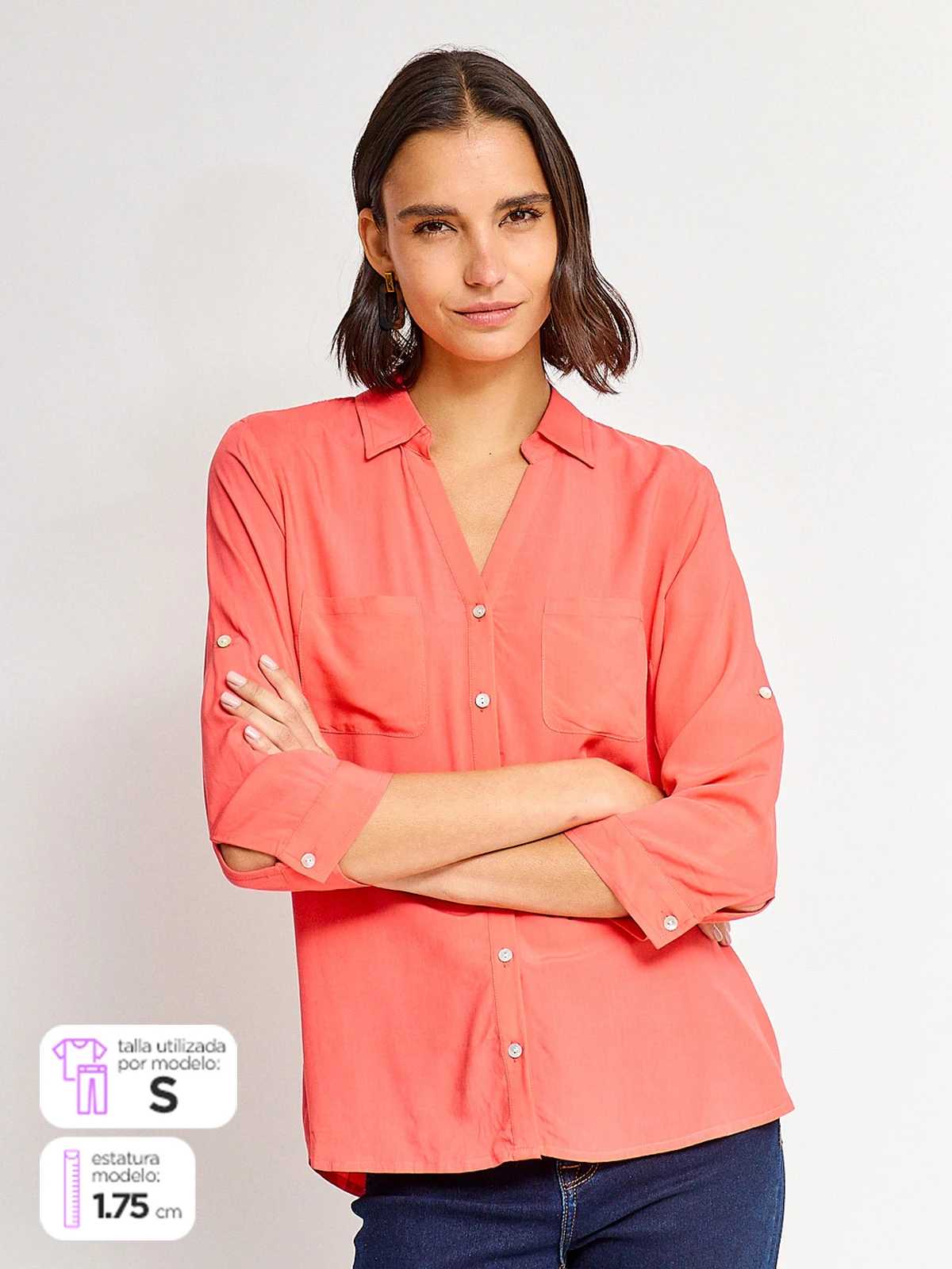 BLUSA MANGA 3/4 MUJER NAVIGATA CALA - 1