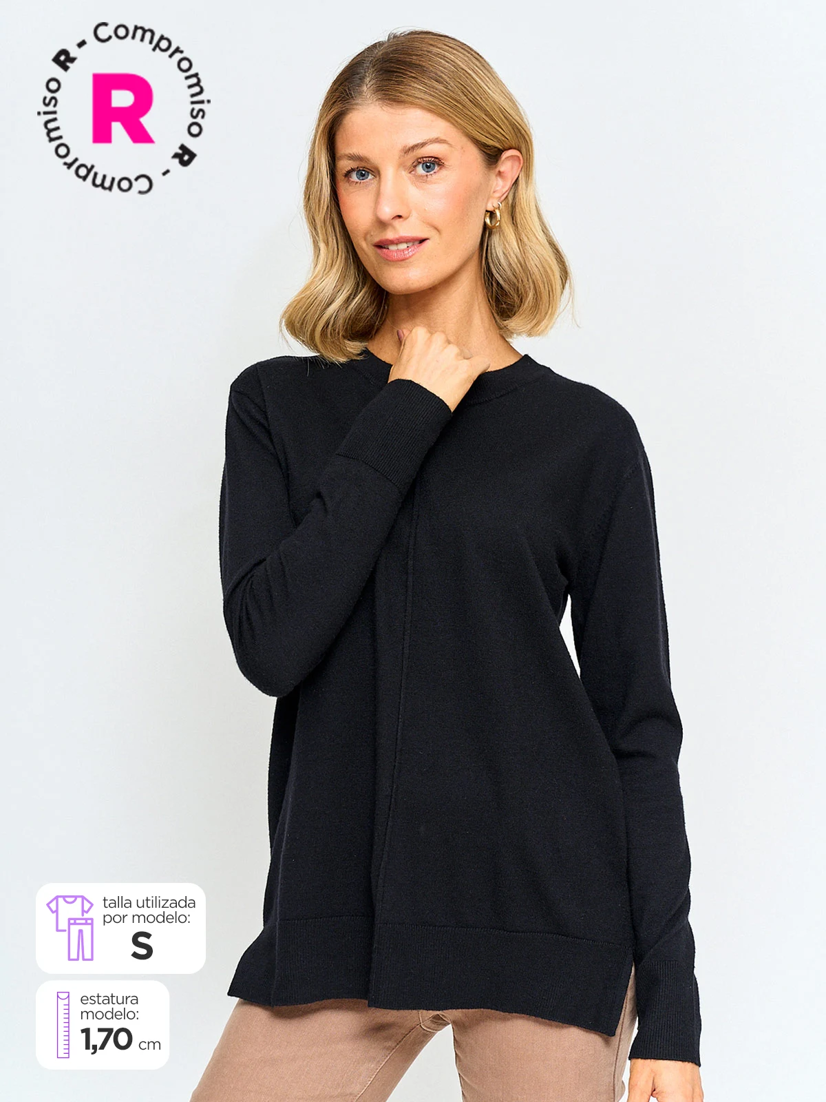 SWEATER MANGA LARGA MUJER AZIZ DORIS - 1