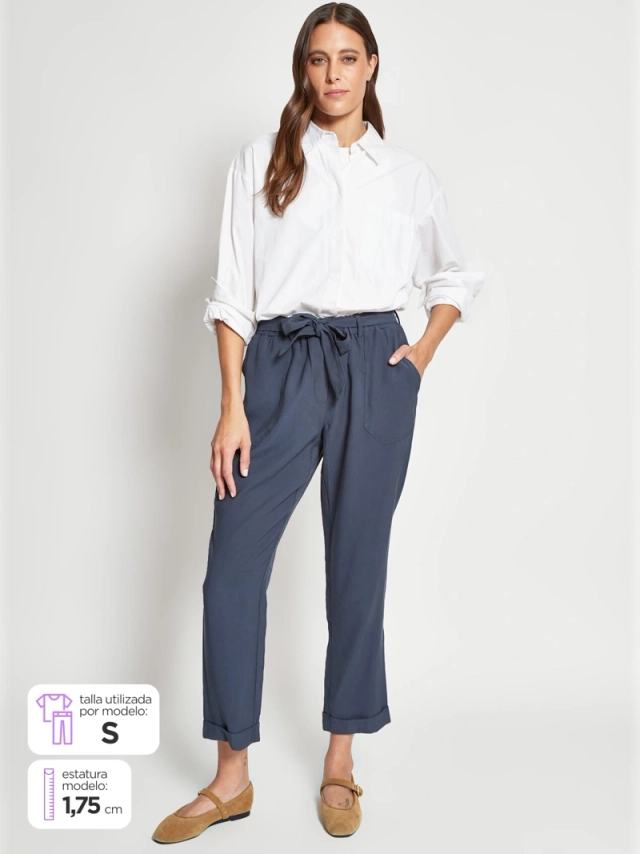 PANTALÓN REGULAR MUJER AZIZ BENICIO - 1
