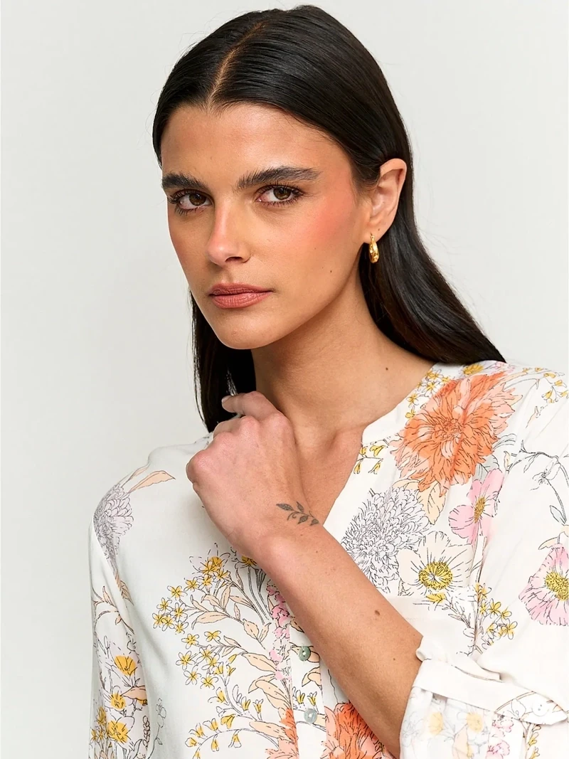 BLUSA MANGA LARGA MUJER AZIZ MAO - 3