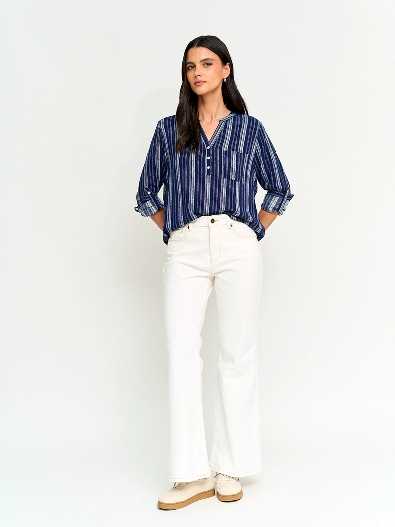 BLUSA MANGA LARGA MUJER AZIZ MAO - 4