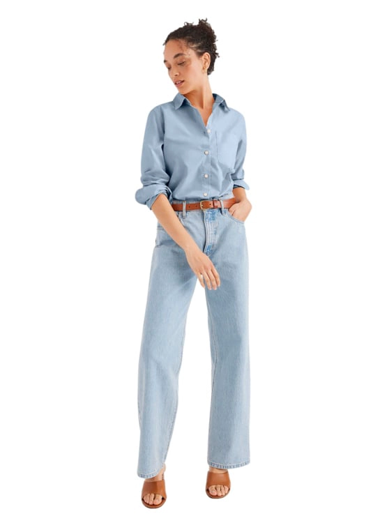 BLUSA MUJER DOCKERS LS BUTTON UP - 1