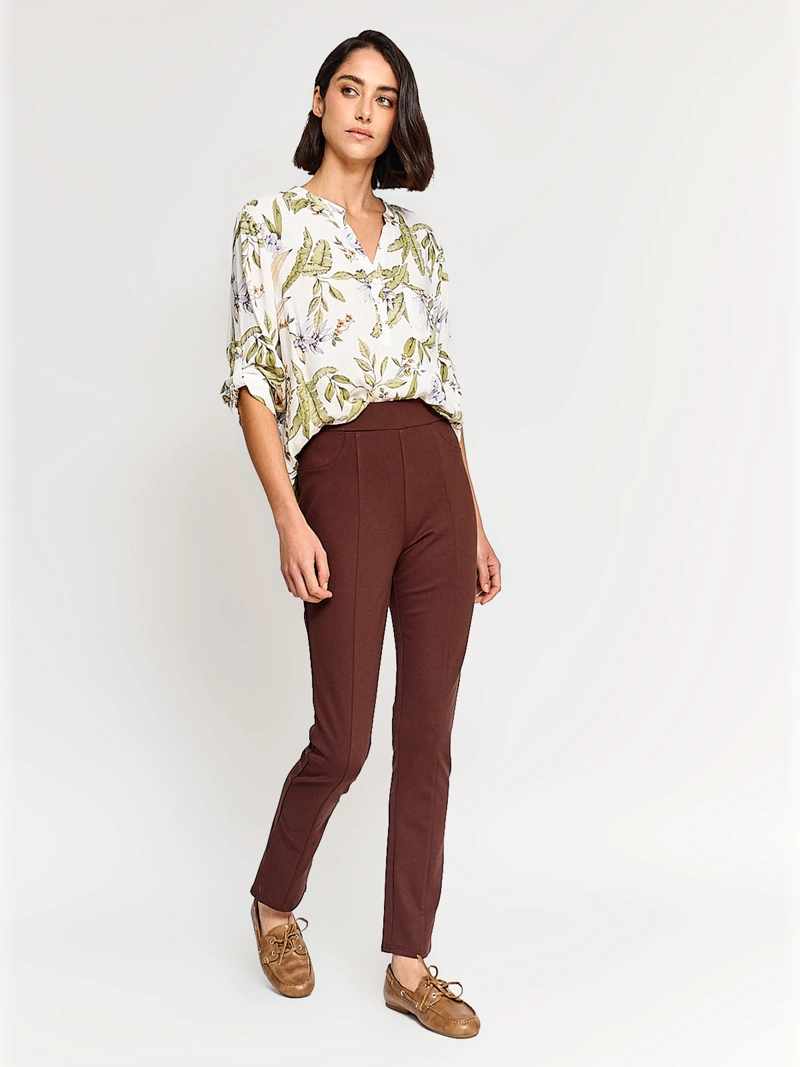 BLUSA MANGA 3/4 MUJER AZIZ CUELLO MAO PRINT - 4