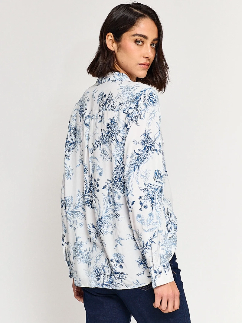 BLUSA MANGA LARGA MUJER AZIZ CAMI PRINT - 2