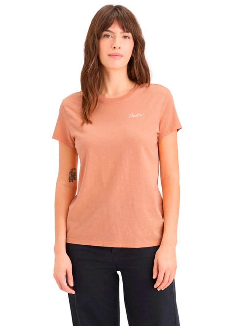 POLO ALGODÓN MUJER DOCKERS GRAPHIC TEE NARANJA - 1