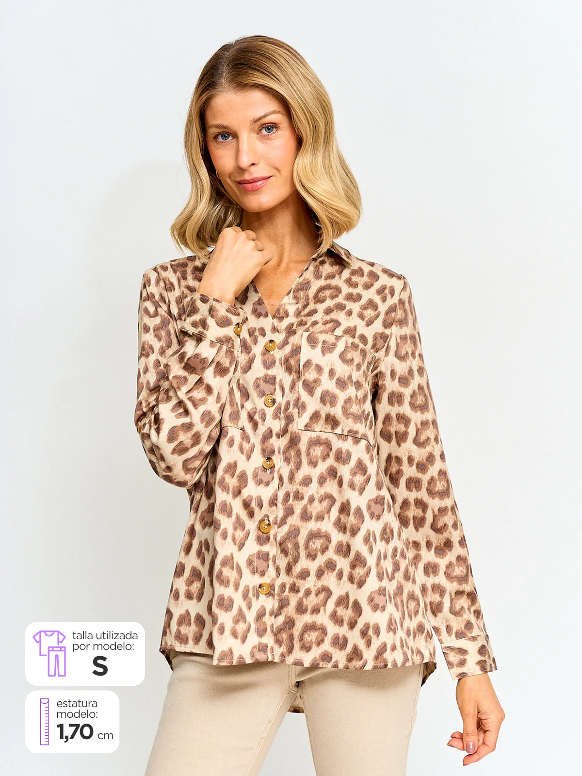 BLUSA MANGA LARGA MUJER AZIZ DALILA - 1