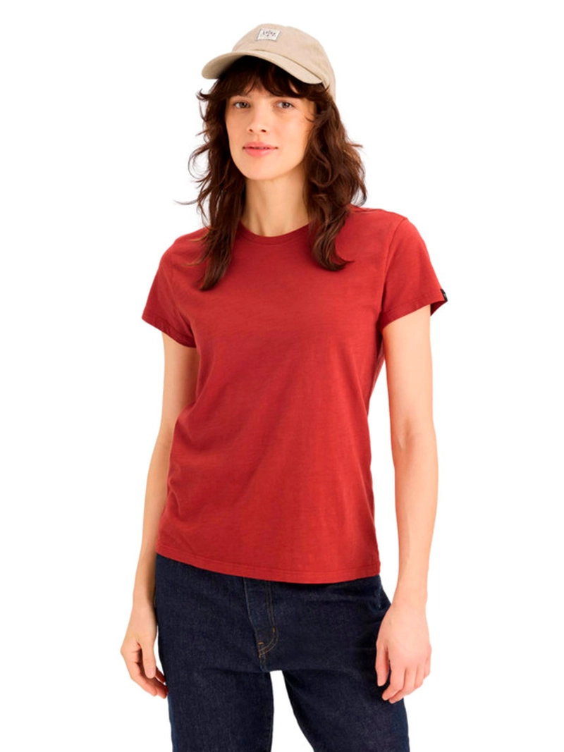 POLO MANGA CORTA MUJER DOCKERS FAVORITE ROJO - 1