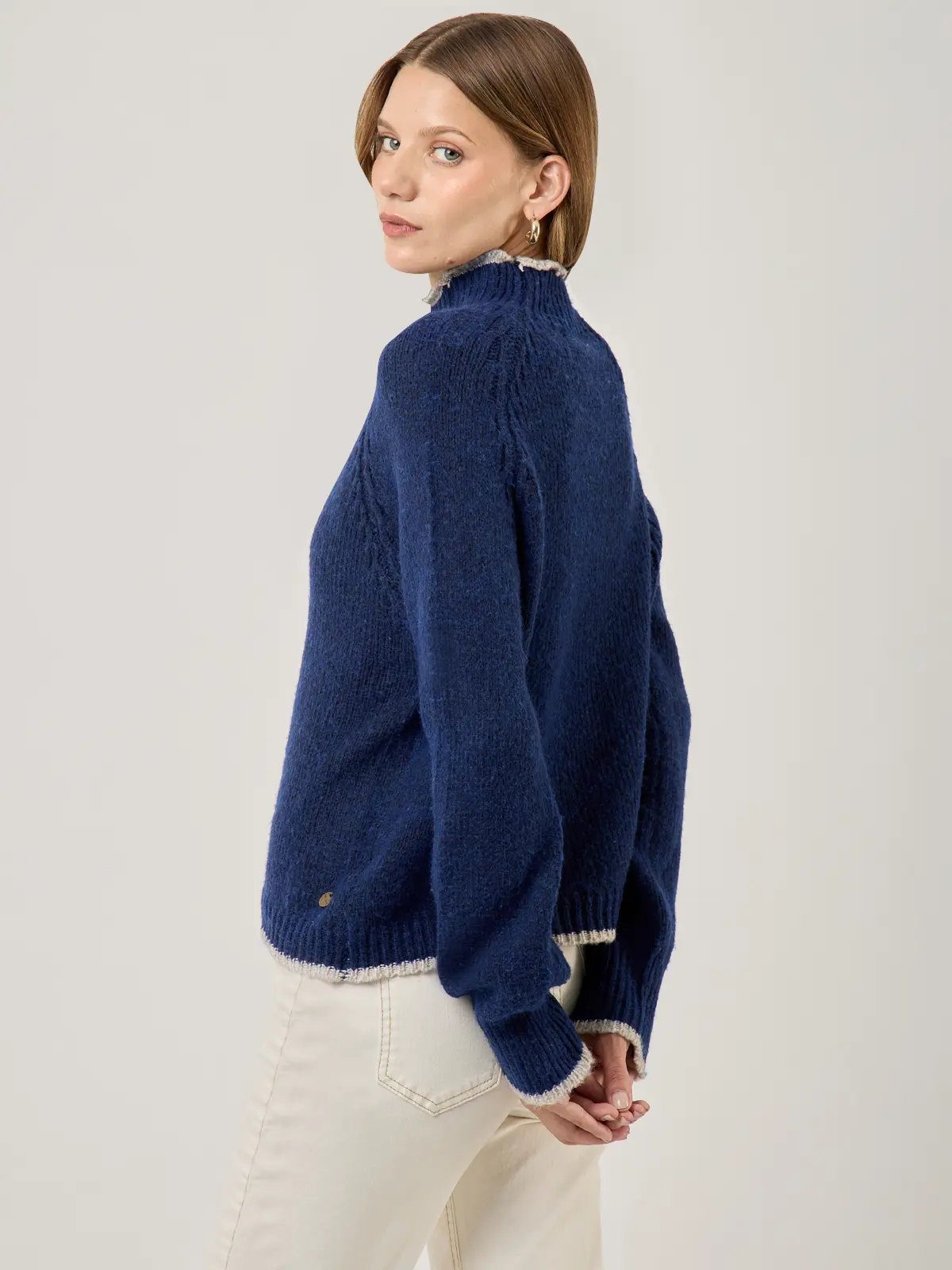 SWEATER MANGA LARGA MUJER NAVIGATA FLO - 2
