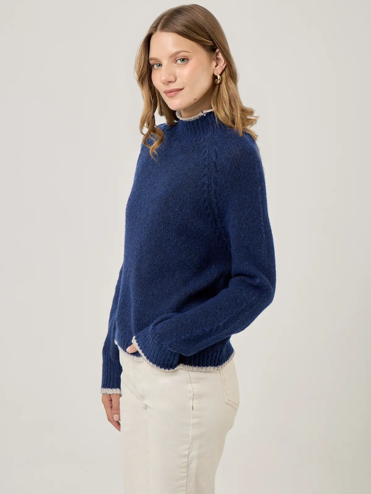 SWEATER MANGA LARGA MUJER NAVIGATA FLO - 3
