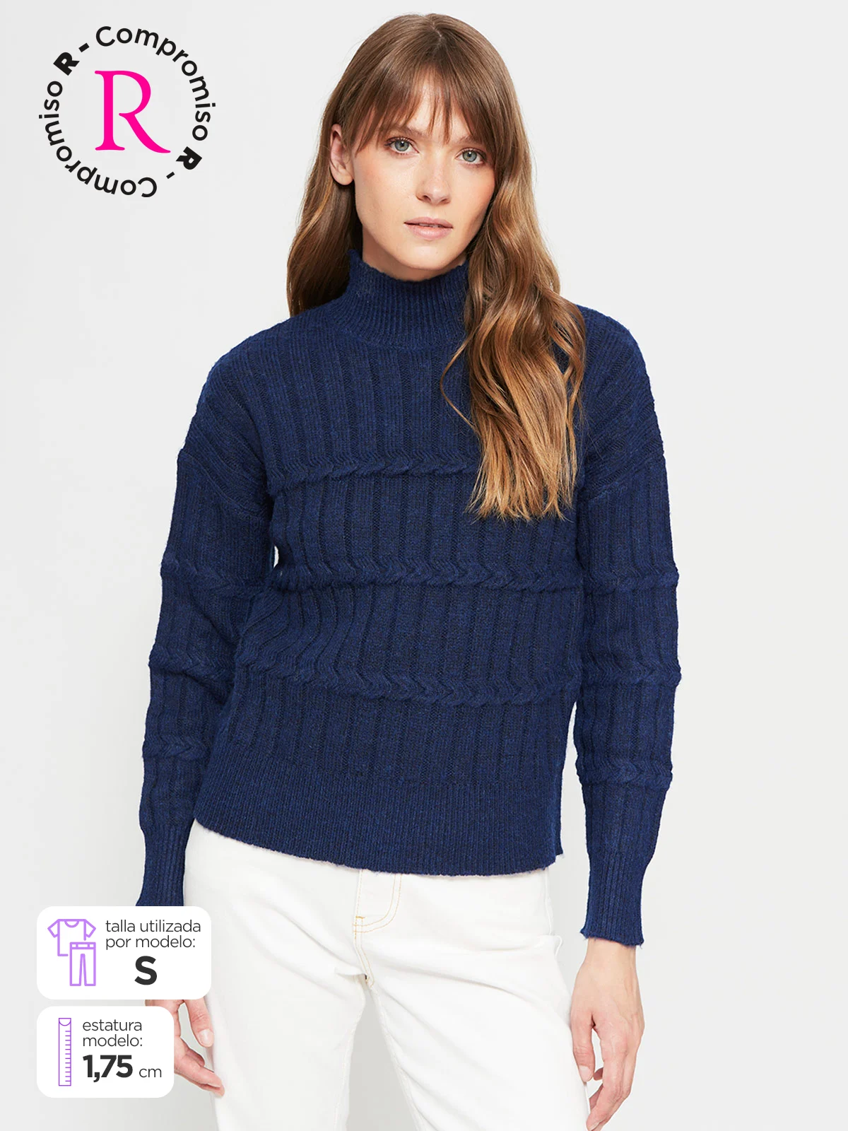 SWEATER MUJER NAVIGATA TRENZA - 1