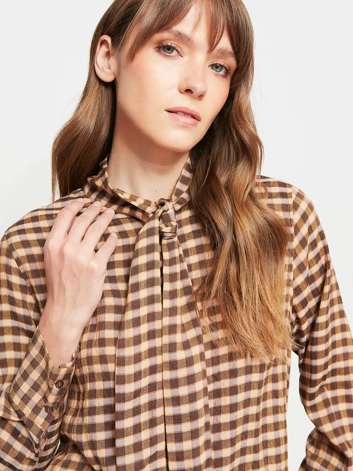 BLUSA MANGA LARGA MUJER NAVIGATA VICHY - 3