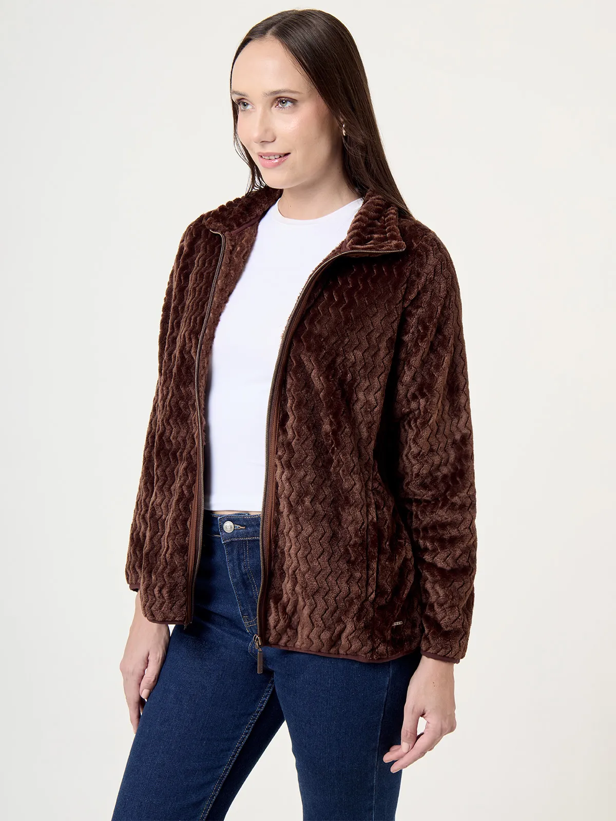 POLERA MANGA LARGA MUJER AZIZ PLUSH - 3