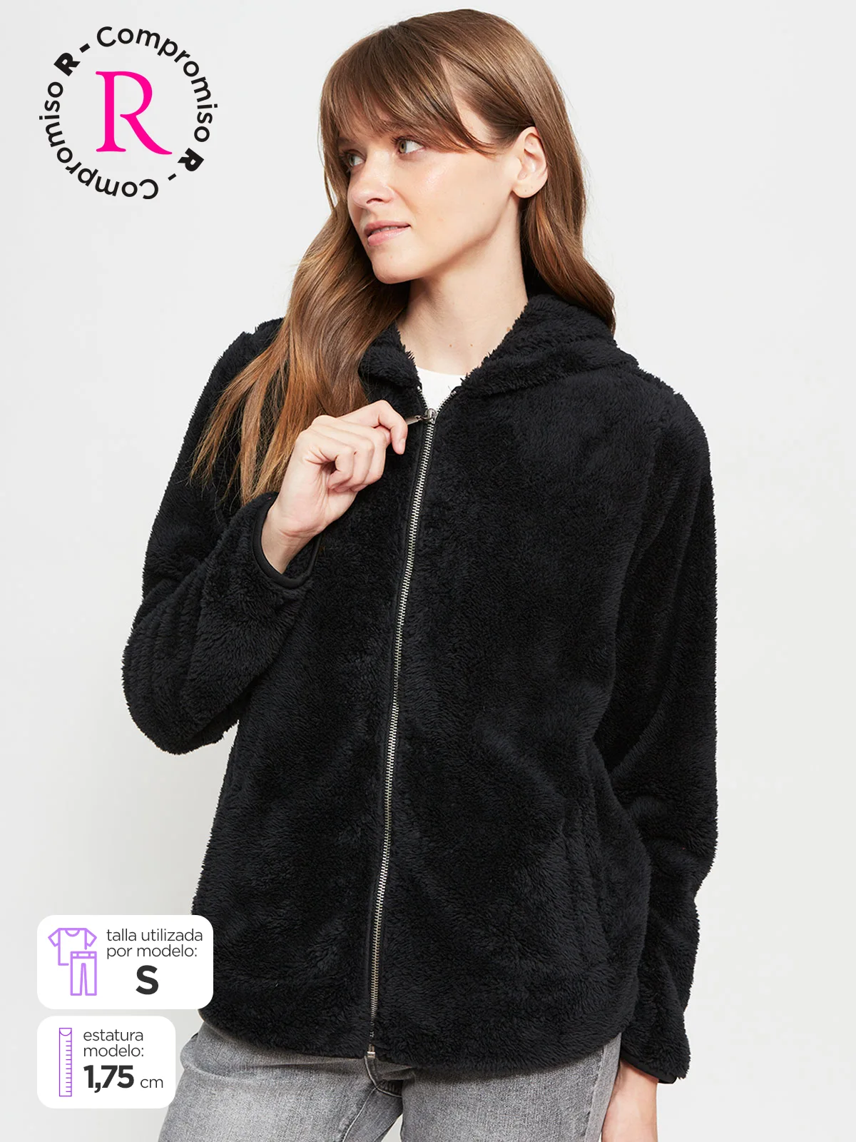 POLERA MANGA LARGA MUJER AZIZ ESHERPA - 1