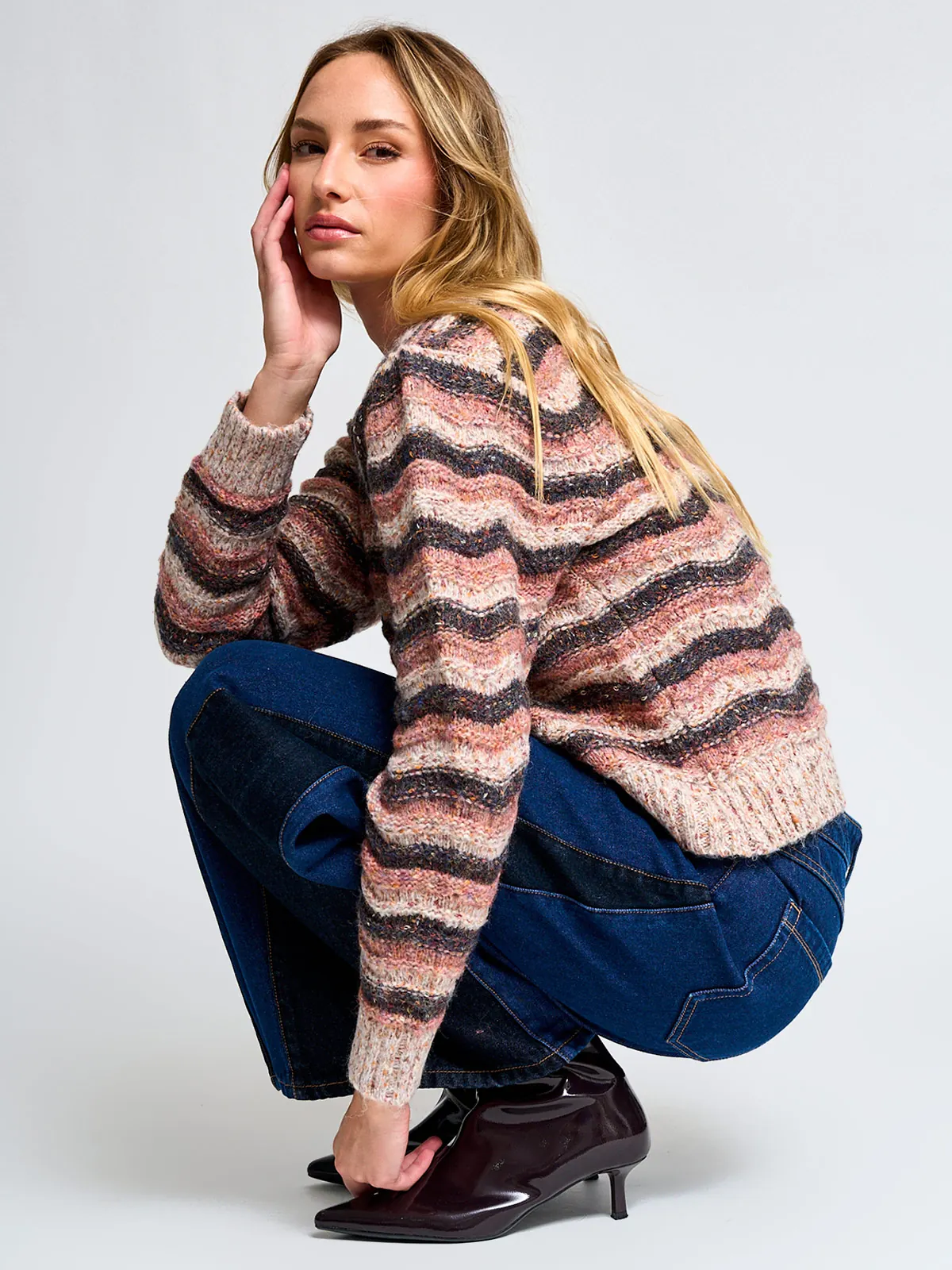 SWEATER MANGA LARGA MUJER NAVIGATA AURA - 4