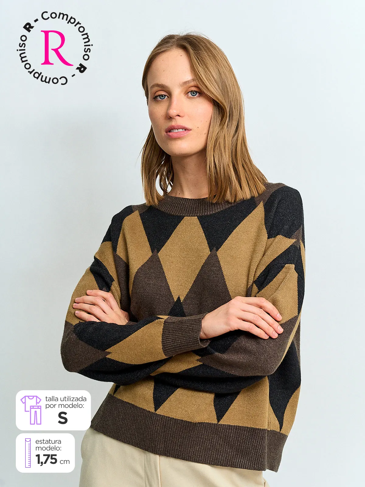 SWEATER MUJER NAVIGATA ROMBO - 1